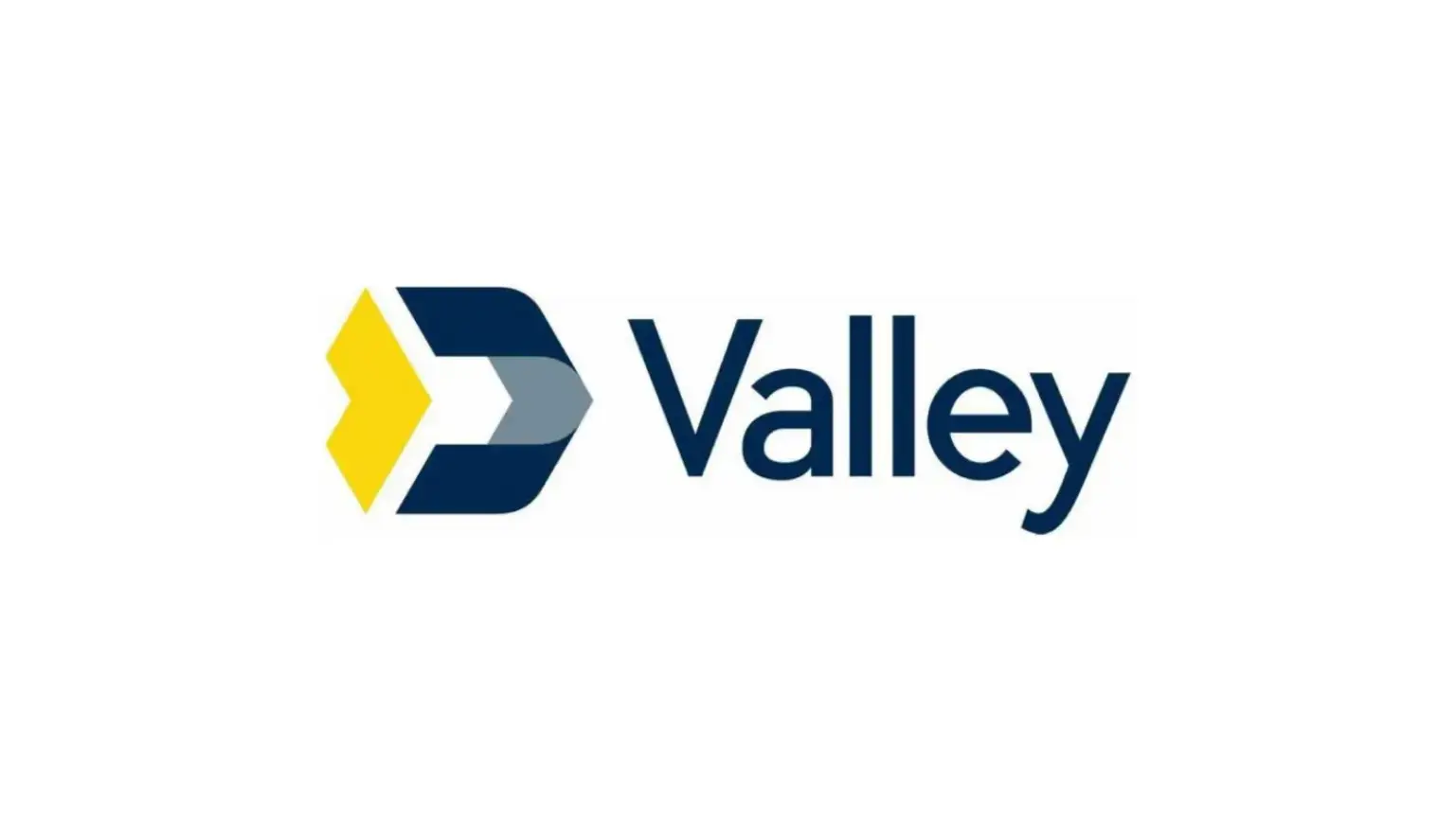A logo with a blue and yellow abstract design next to the word "Valley" in bold font.